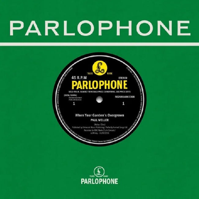 Paul Weller - When Your Garden?s Overgrown (Live at The BBC) / Boy About Town (Live at The BBC) (7-inch single) - Velvet Music