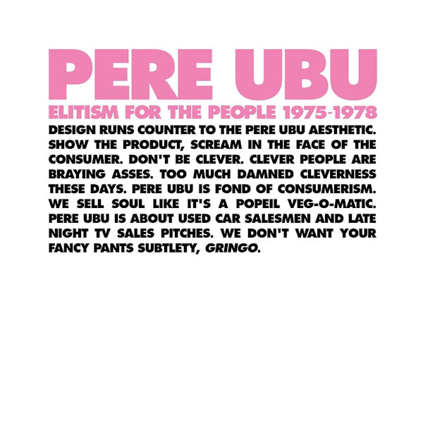 Pere Ubu - Elitism for the people: 1975-1978 (CD) - Velvet Music