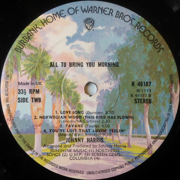 Johnny Harris - All To Bring You Morning (tweedehands LP) - Velvet Music