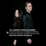 Scholtes & Janssens Piano Duo - Sonata for two pianos in d major k.448/375a / fantasie for piano four hands in f minor d.940 (CD) - Velvet Music