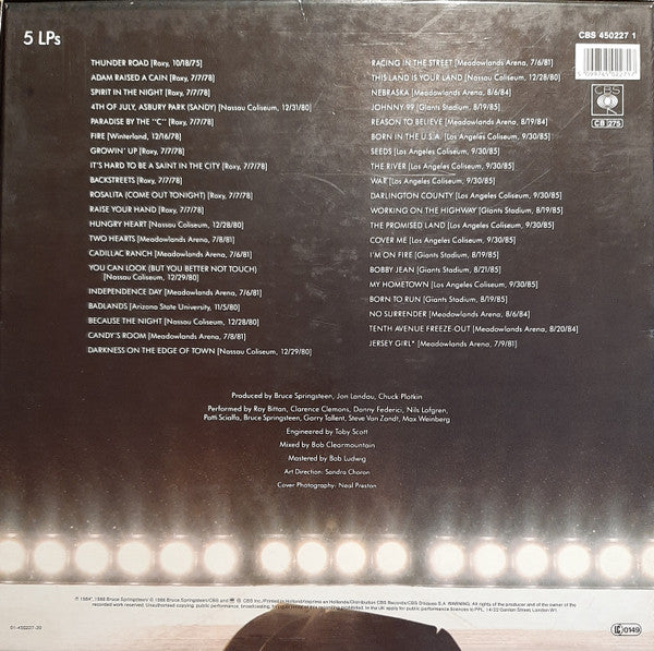 Bruce Springsteen & The E-Street Band - Live/1975-85 (tweedehands CD) - Velvet Music