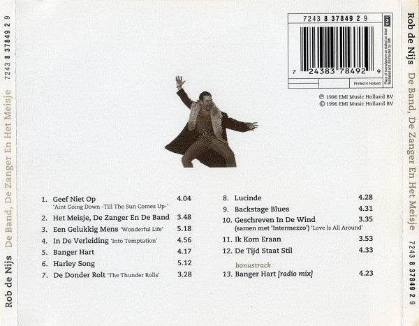 Rob de Nijs - De Band, De Zanger En Het Meisje (tweedehands CD) - Velvet Music