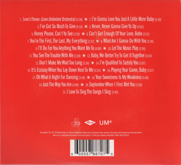 Barry White - Love's Theme (The Best Of The 20th Century Records Singles) (CD) - Velvet Music