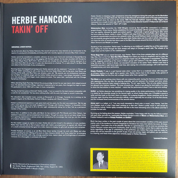 Herbie Hancock - Takin' off (LP) - Velvet Music