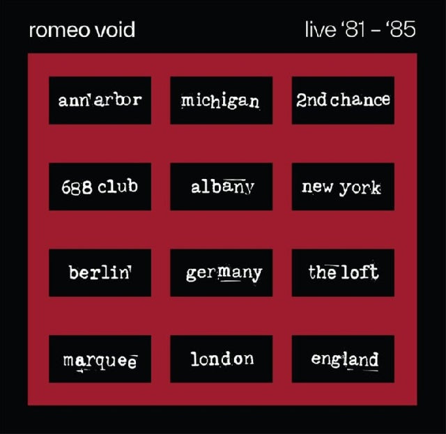 Romeo Void - The Best Of Romeo Void Live '81-'85 (LP) - Velvet Music