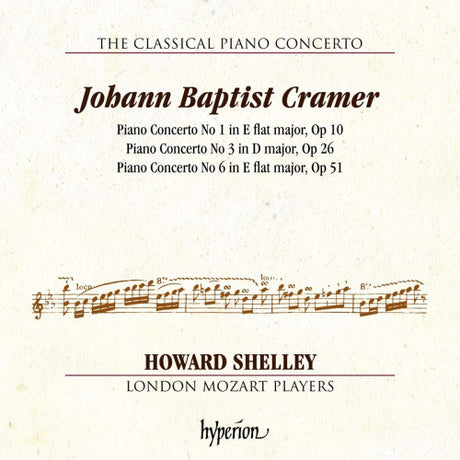 Howard Shelley - Cramer: piano concertos 1, 3 & 6 (CD) - Velvet Music