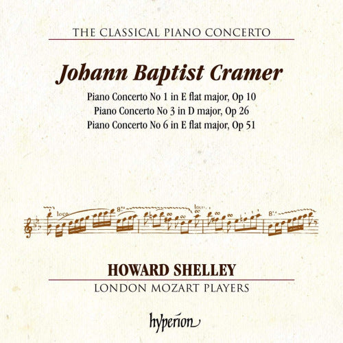Howard Shelley - Cramer: piano concertos 1, 3 & 6 (CD) - Velvet Music