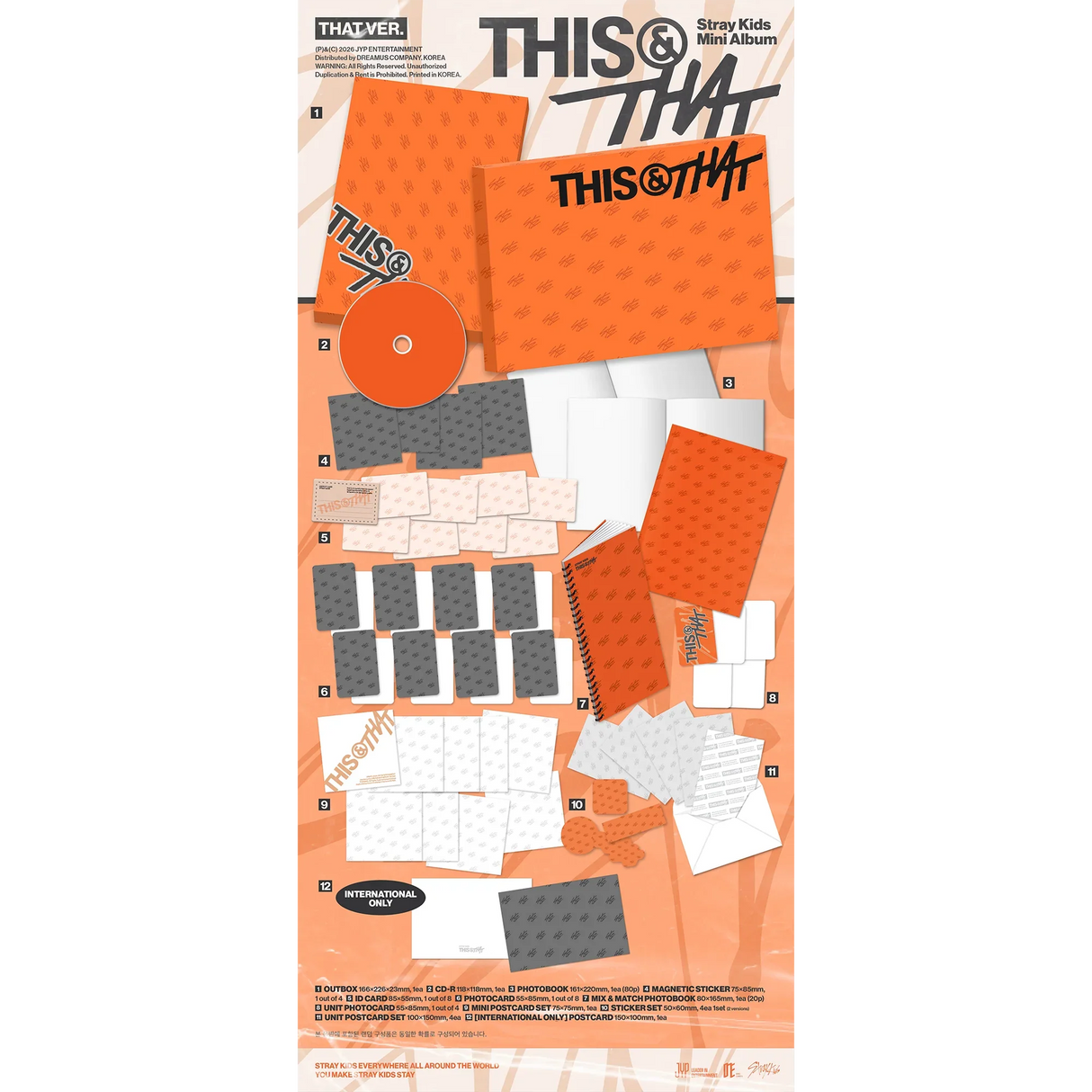 Stray Kids - This & that  (THAT VER.)(CD)