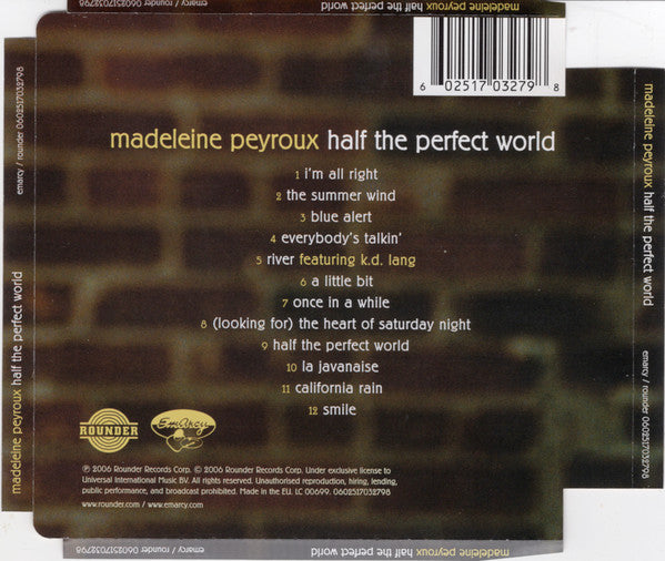 Madeleine Peyroux - Half The Perfect World (tweedehands CD)