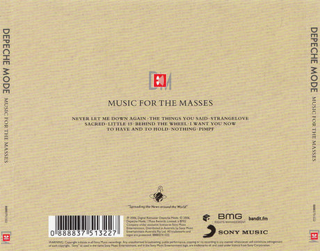 Depeche Mode - Music For The Masses (CD) - Velvet Music