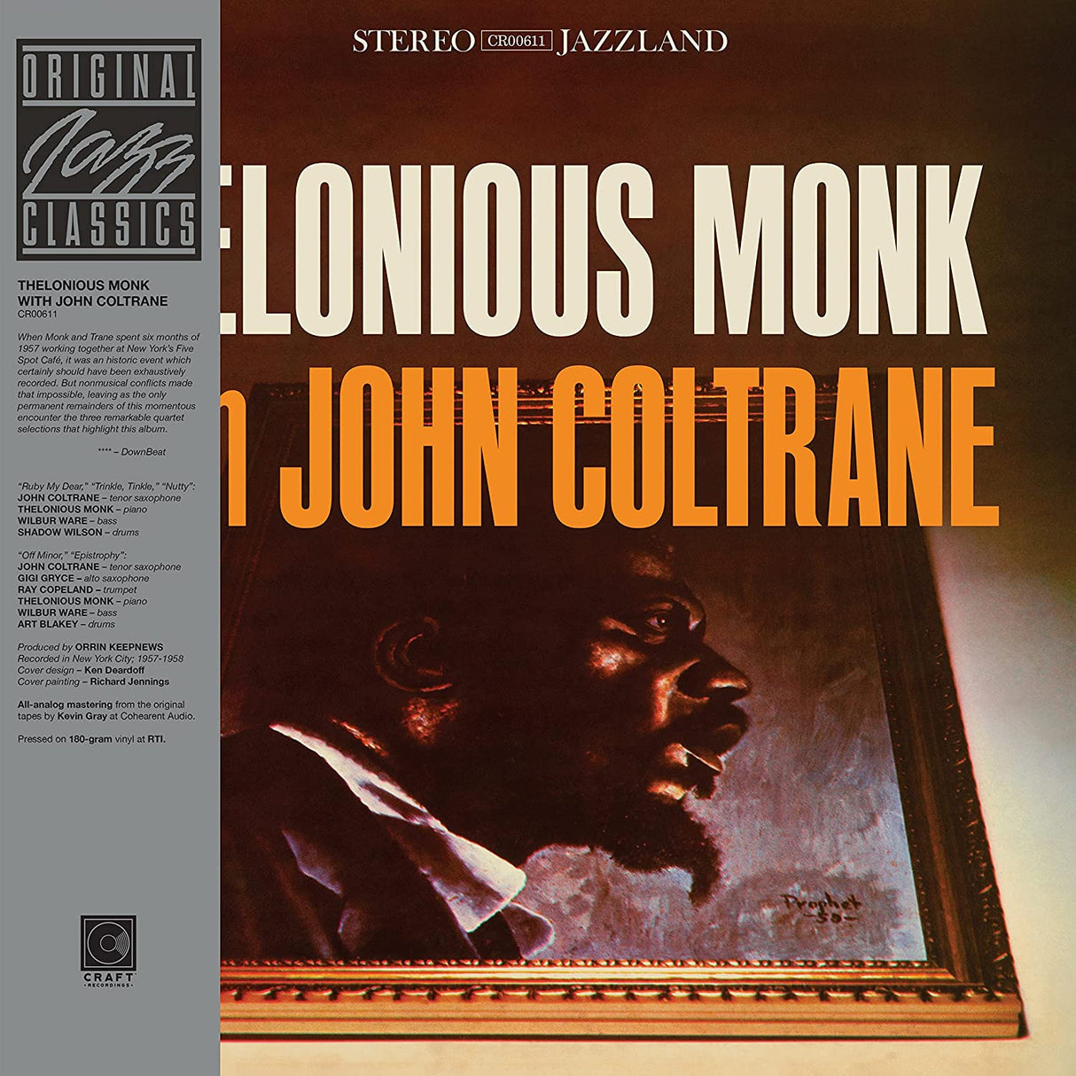 Thelonious Monk / John Coltrane  - Thelonious Monk With John Coltrane (LP) - Velvet Music