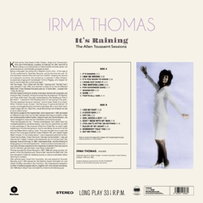 Irma Thomas - It's raining - the allen toussaint sessions (LP)
