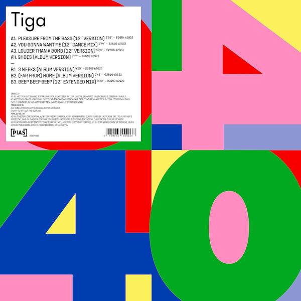 Tiga - Pias 40 (12-inch maxi-single) - Velvet Music