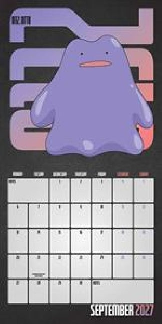 Tv Series =calendar= - Pokemon calendar (ketting)