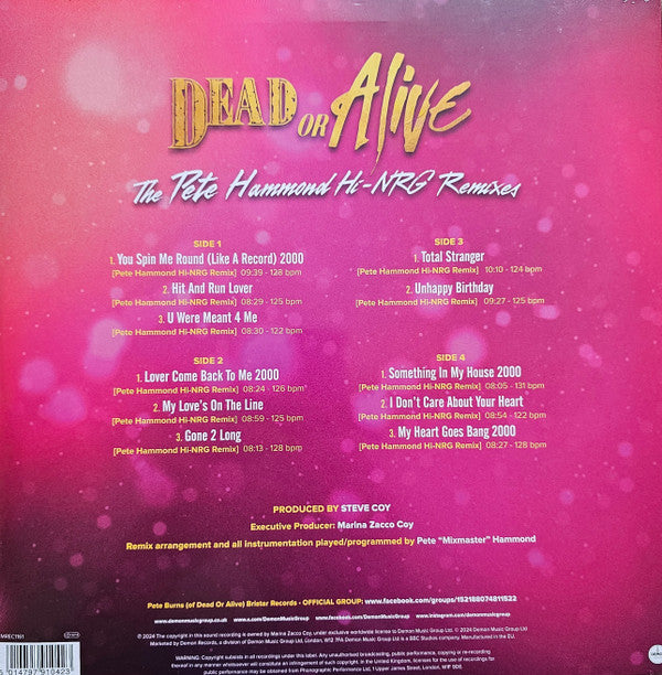 Dead Or Alive - The Pete Hammond Hi-NRG Remixes (LP)