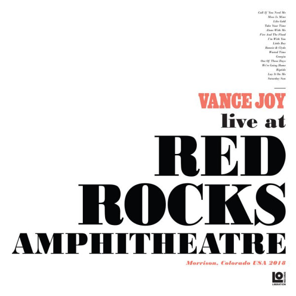 Vance Joy - Live at the red rocks amphitheatre (LP)