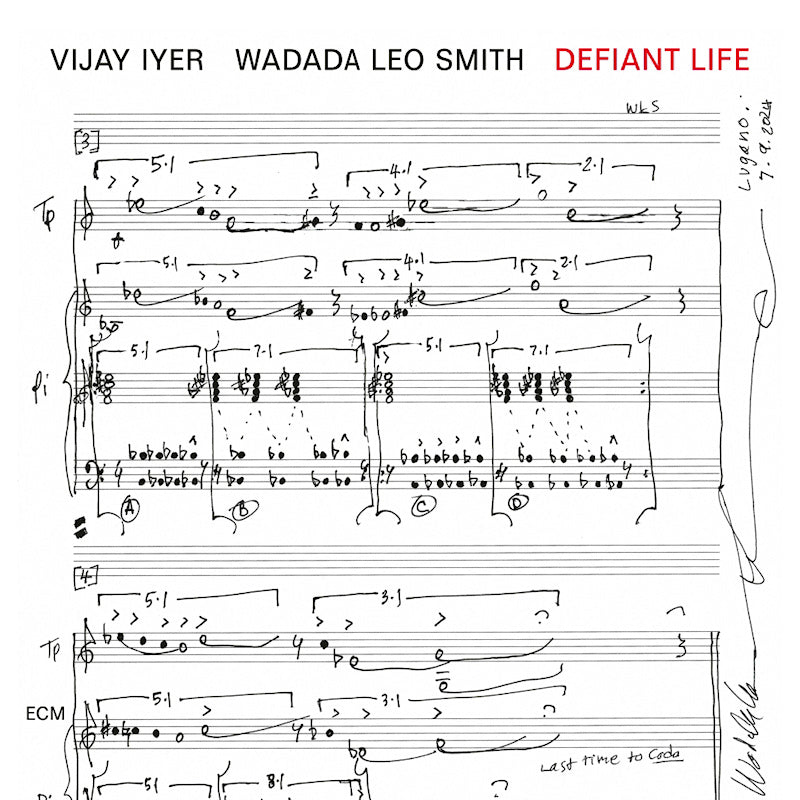 Vijay Iyer & Wadada Leo Smith - Defiant life (CD) - Velvet Music