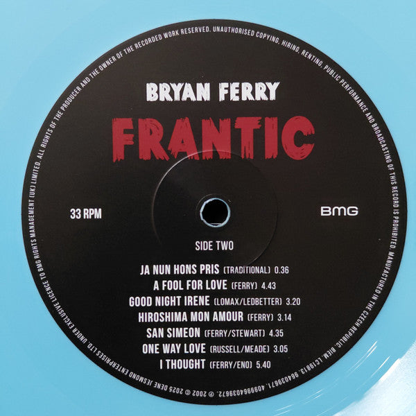 Bryan Ferry - Frantic (LP) - Velvet Music