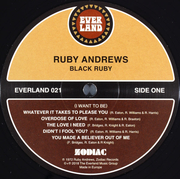 Ruby Andrews - Black Ruby (LP)