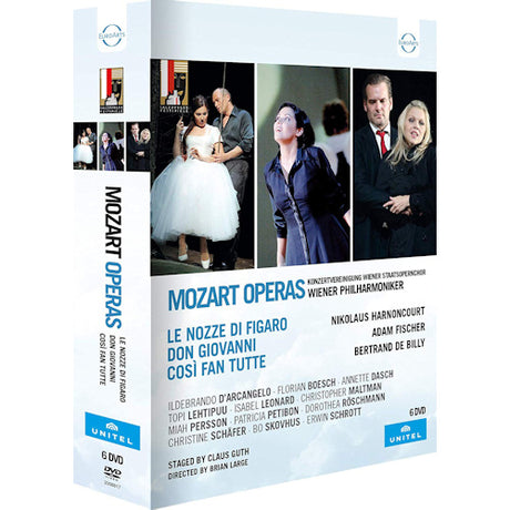 Wolfgang Amadeus Mozart - Mozart operas: le nozze di figaro/don giovanni/cosi fan (DVD movie) - Velvet Music