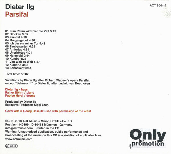 Dieter Ilg - Parsifal (second hand CD)