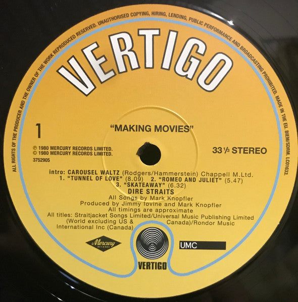 Dire Straits - Making Movies (LP) - Velvet Music