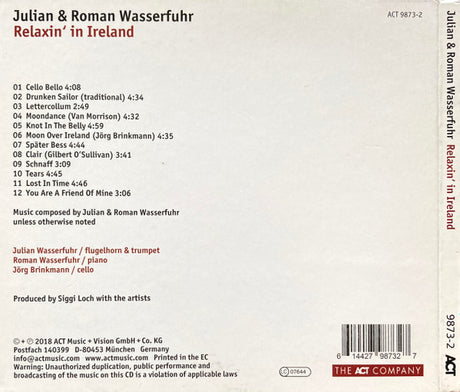 Julian & Roman Wasserfuhr With Jörg Brinkmann - Relaxin' In Ireland (CD d'occasion)