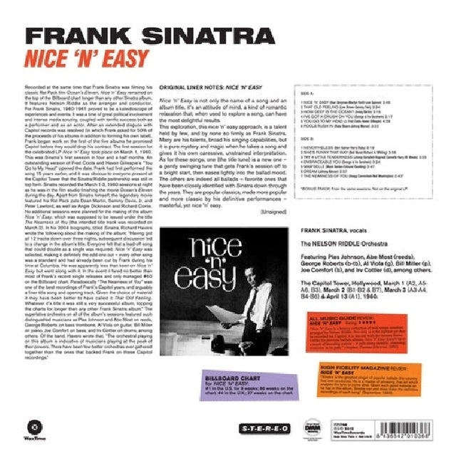 Frank Sinatra - Nick'n'easy + 1 (LP) - Velvet Music