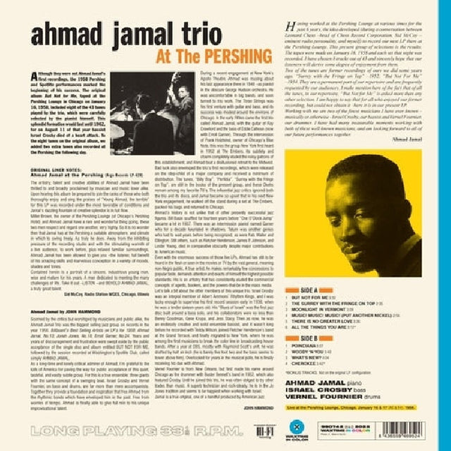 Ahmad Jamal Trio - Ahmad Jamal At The Pershing - But Not For Me (LP) - Velvet Music