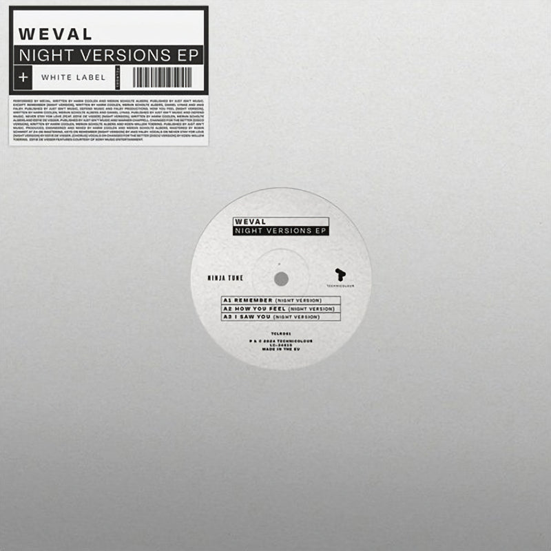 Weval - Night Versions (12-inch maxi-single) - Velvet Music