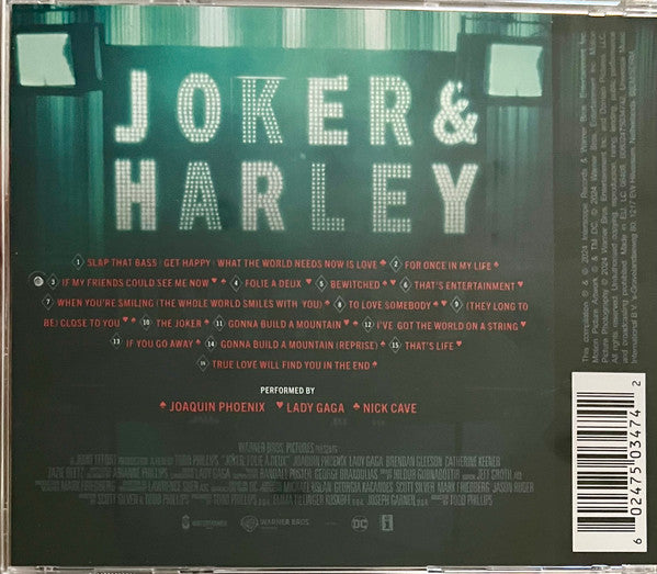 Joaquin Phoenix, Lady Gaga - Joker: Folie à Deux (Music From The Motion Picture) (CD) - Velvet Music