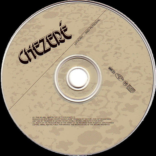 Chezeré - Upfront... And Personal (tweedehands CD) - Velvet Music