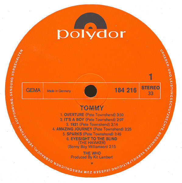Who, The - Tommy (tweedehands LP) - Velvet Music