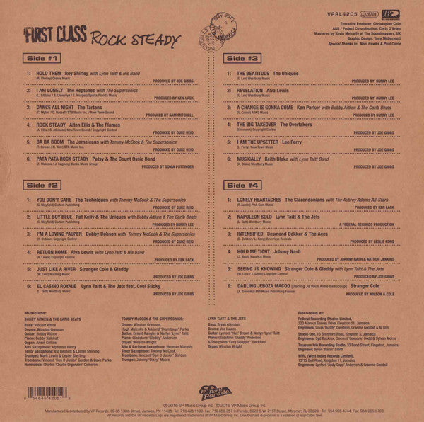 Various - First Class Rock Steady (LP) - Velvet Music