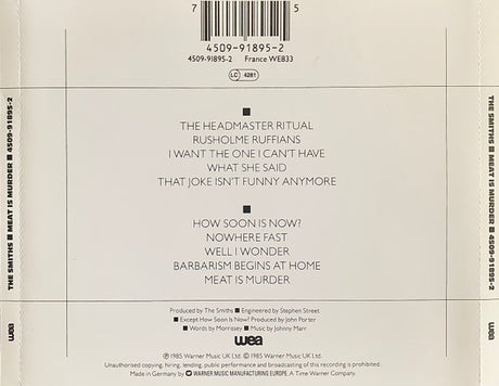 Smiths, The - Meat Is Murder (tweedehands CD) - Velvet Music