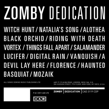 Zomby - Dedication (LP)