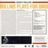 Sonny Rollins Quintet With Kenny Dorham And Max Roach - Rollins Plays For Bird (LP) - Velvet Music
