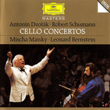 Antonín Dvořák • Robert Schumann | Mischa Maisky • Leonard Bernstein - Cello Concertos (tweedehands CD)