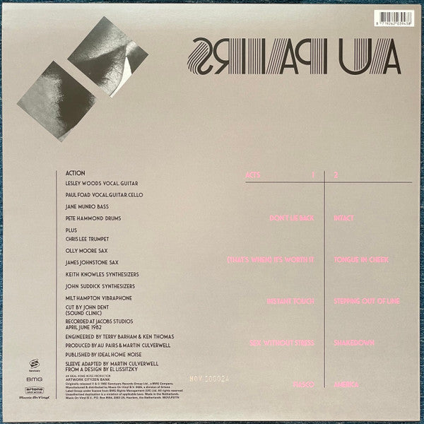 Au Pairs - Sense And Sensuality (LP) - Velvet Music