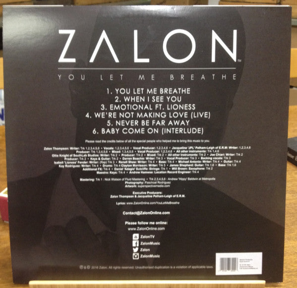 Zalon Thompson - You Let Me Breathe (CD)