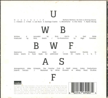 Underworld - Barbara Barbara, We Face A Shining Future (tweedehands CD) - Velvet Music