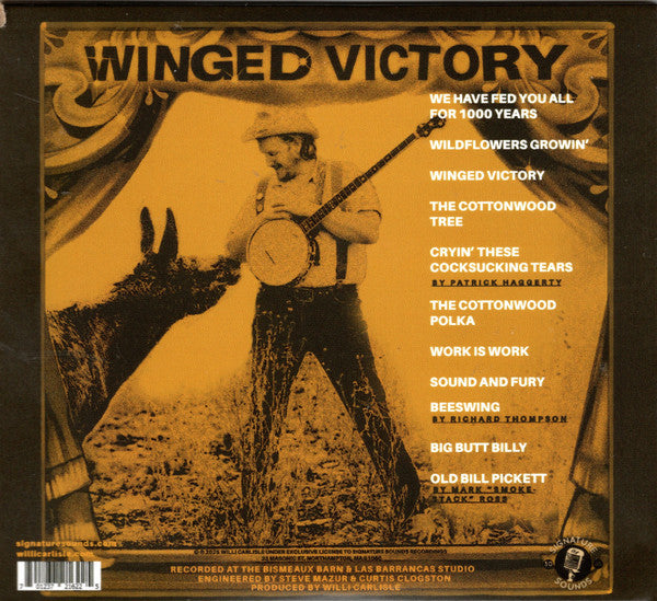 Willi Carlisle - Winged Victory (CD) - Velvet Music
