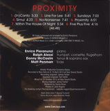 Enrico Pieranunzi - Proximity (tweedehands CD) - Velvet Music