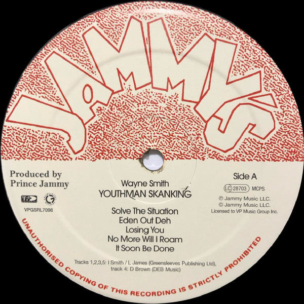 Wayne Smith - Youthman Skanking (LP) - Velvet Music