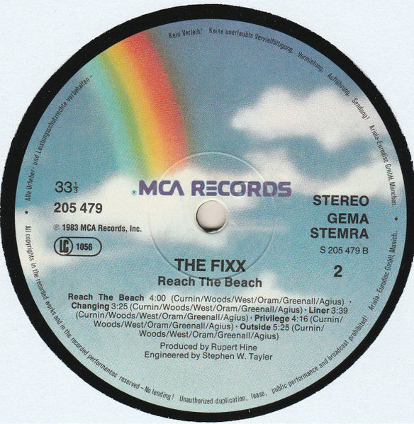 Fixx, The - Reach The Beach (tweedehands LP) - Velvet Music