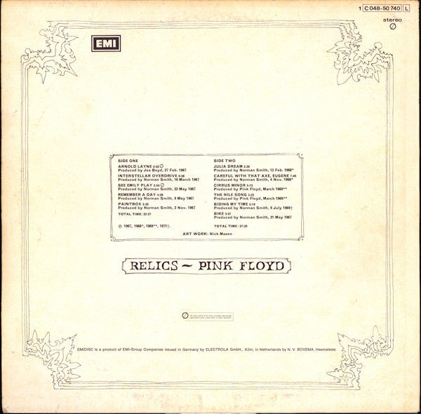 Pink Floyd - Relics (tweedehands LP) - Velvet Music
