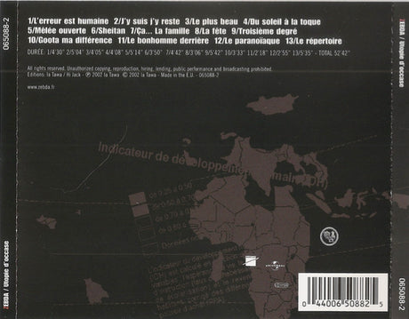 Zebda - Utopie D'Occase (CD) - Velvet Music