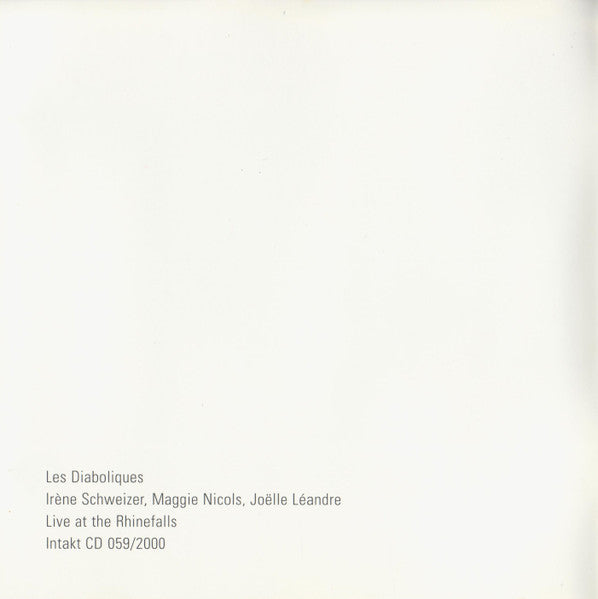 Les Diaboliques (2) - Live At The Rhinefalls (tweedehands CD) - Velvet Music