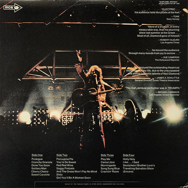 Neil Diamond - Hot August Night (tweedehands LP) - Velvet Music