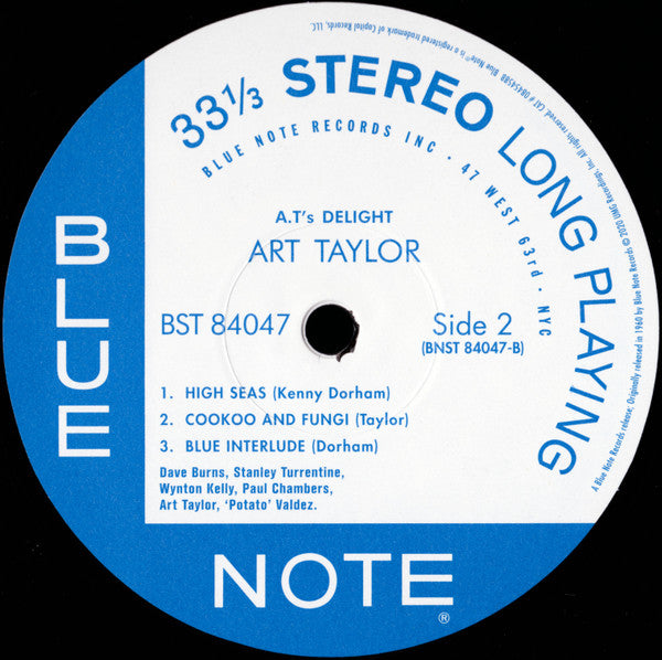 Art Taylor - A.T.'s Delight (LP) - Velvet Music